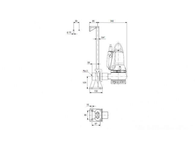 Насос дренажный Grundfos DP10.50.09.E.EX.2.1.502