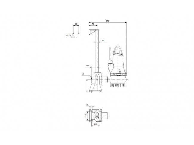 Насос дренажный Grundfos DP10.50.09.EX.2.1.502