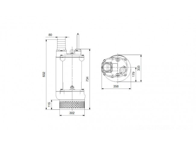 Насос дренажный Grundfos DWK.O.13.80.55.5.1D.R