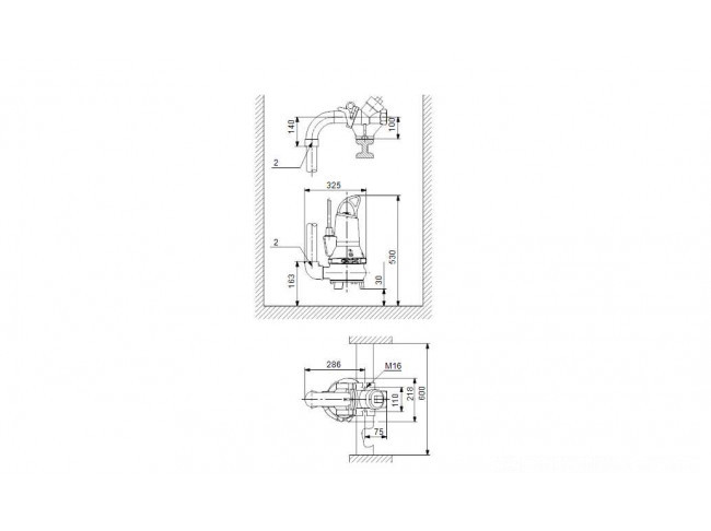 Насос канализационный Grundfos EF30.50.06.A.2.1.502
