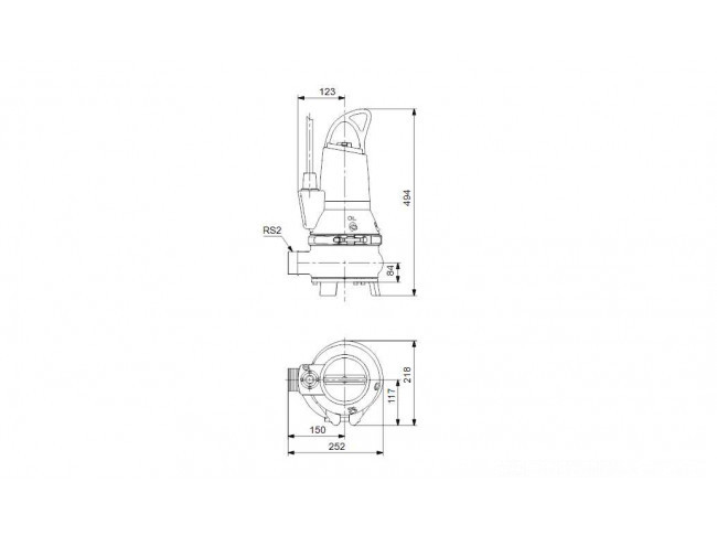 Насос канализационный Grundfos EF30.50.06.A.2.1.502