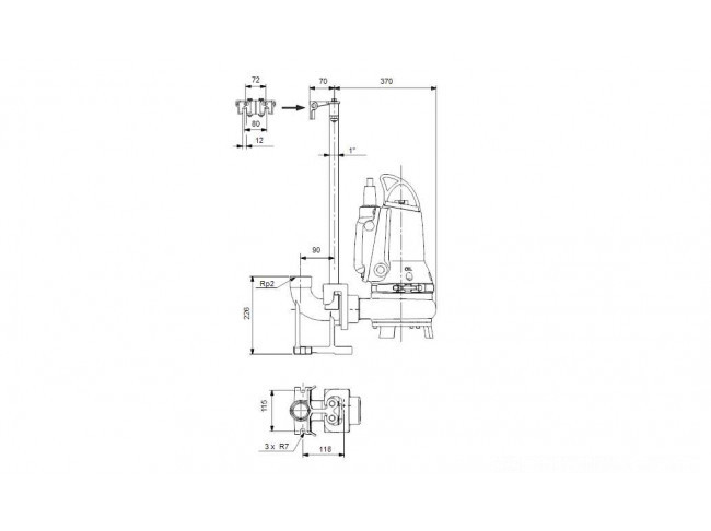 Насос канализационный Grundfos EF30.50.11.E.EX.2.1.502