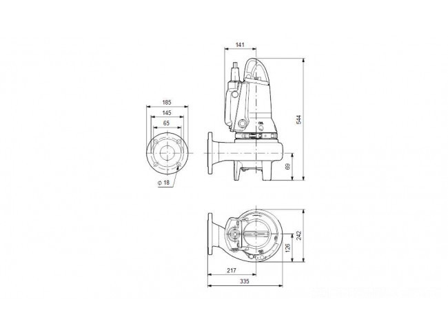 Насос канализационный Grundfos SL1.50.65.09.E.EX.2.50B