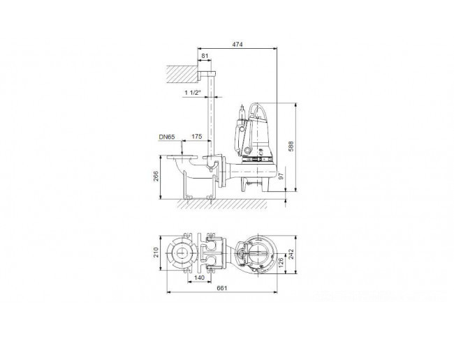 Насос канализационный Grundfos SL1.50.65.09.E.EX.2.50B