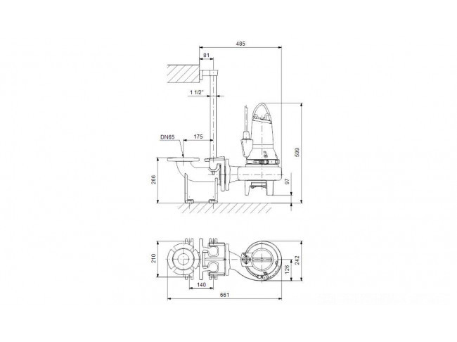 Насос канализационный Grundfos SL1.50.65.11.EX.2.1.502
