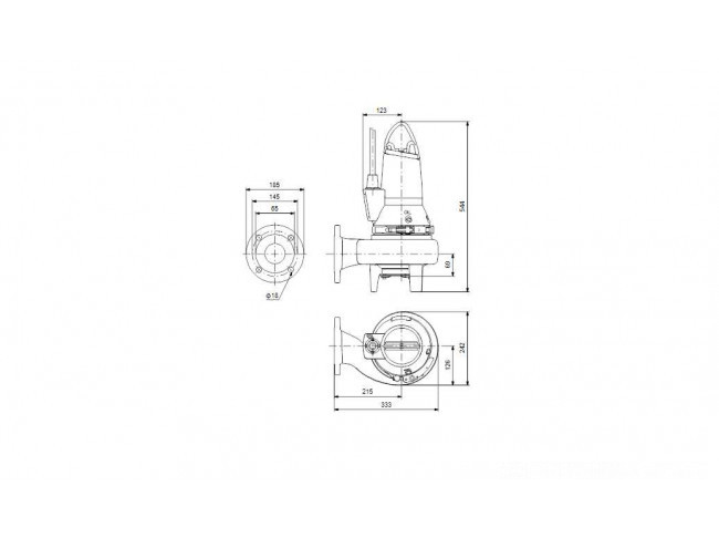 Насос канализационный Grundfos SL1.50.65.11.EX.2.50B