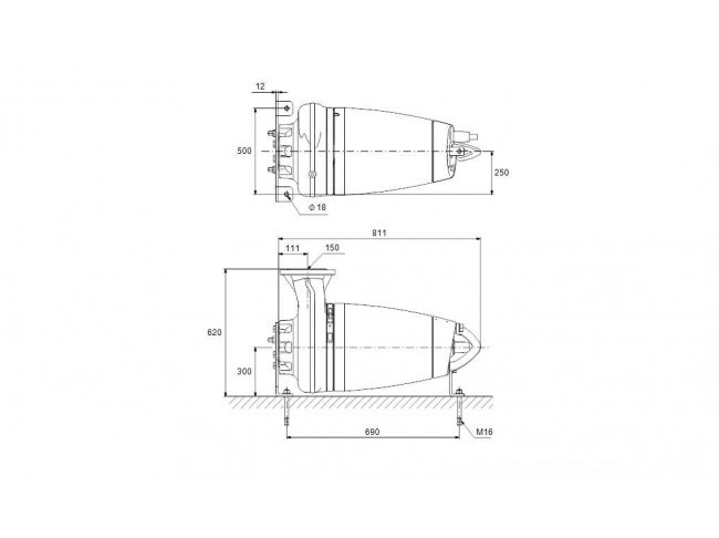 Насос канализационный Grundfos SE1.100.150.40.A.4.51D.B