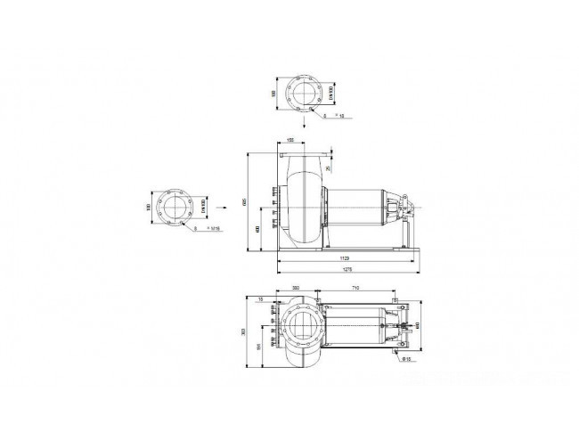 Насос канализационный GRUNDFOS SE1.80.100.265.2.52S.H.Q.EX.51D