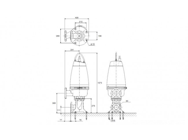 Насос канализационный GRUNDFOS SEV.80.80.13.A.EX.4.50D