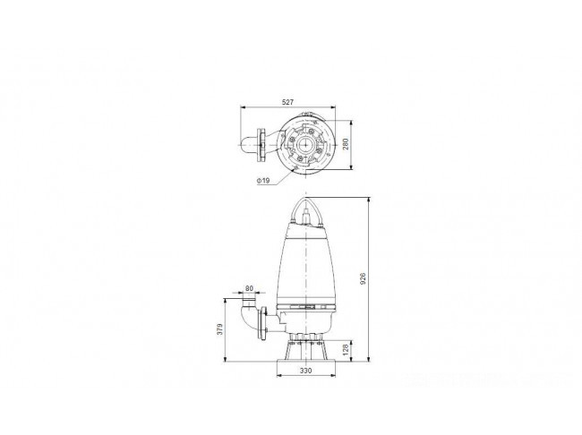 Насос канализационный GRUNDFOS SEV.80.80.22.A.EX.4.50D